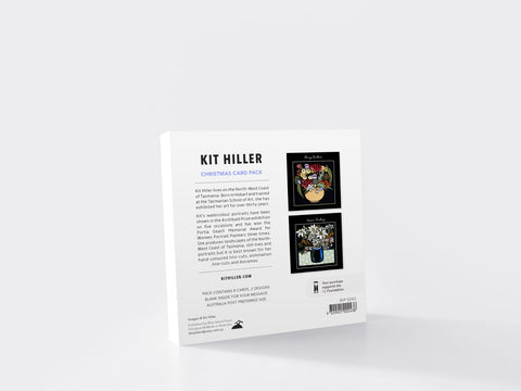 Kit Hiller Christmas card pack on a white background