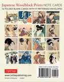 Japanese Woodblock Prints Note Cards - back of box