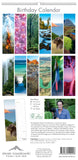 Back page of birthday calendar showing monthly images.