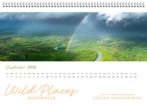 Wild Places Australia Desk Calendar 2026 - internal