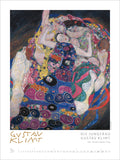 Poster of Gustav Klimt's 'Die Jungfrau' with a white border