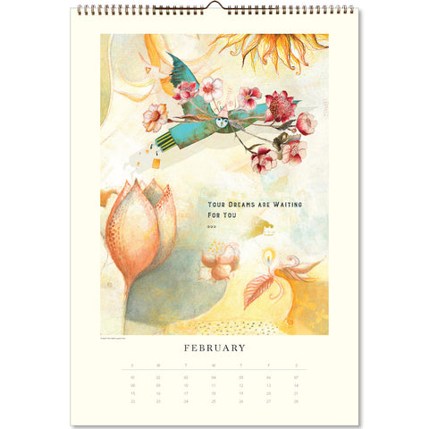 Sacredbee Large Wall Calendar 2026 - month view