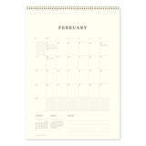 Calendar page for February on a white background
