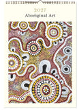 2027 Aboriginal Art calendar with colorful design on a white background