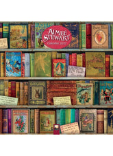 Calendar for 2027 by Almee Stewart on a bookshelf background