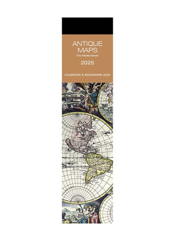 Antique Maps Bookmark Calendar 2025