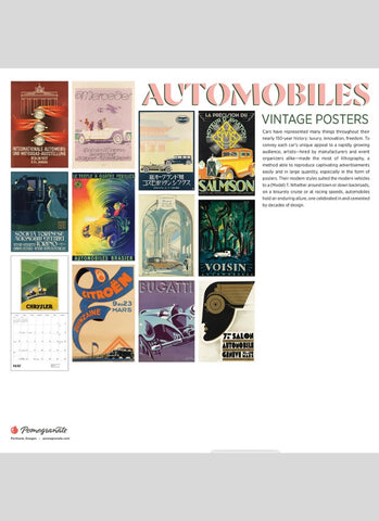 Pomegranate 2026 Wall calendar - Automobiles: Vintage Posters