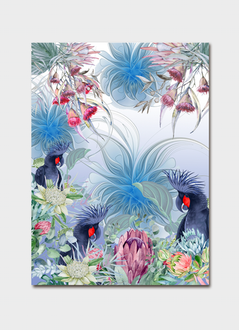 Denise Painter art card - Cockatoos Meet