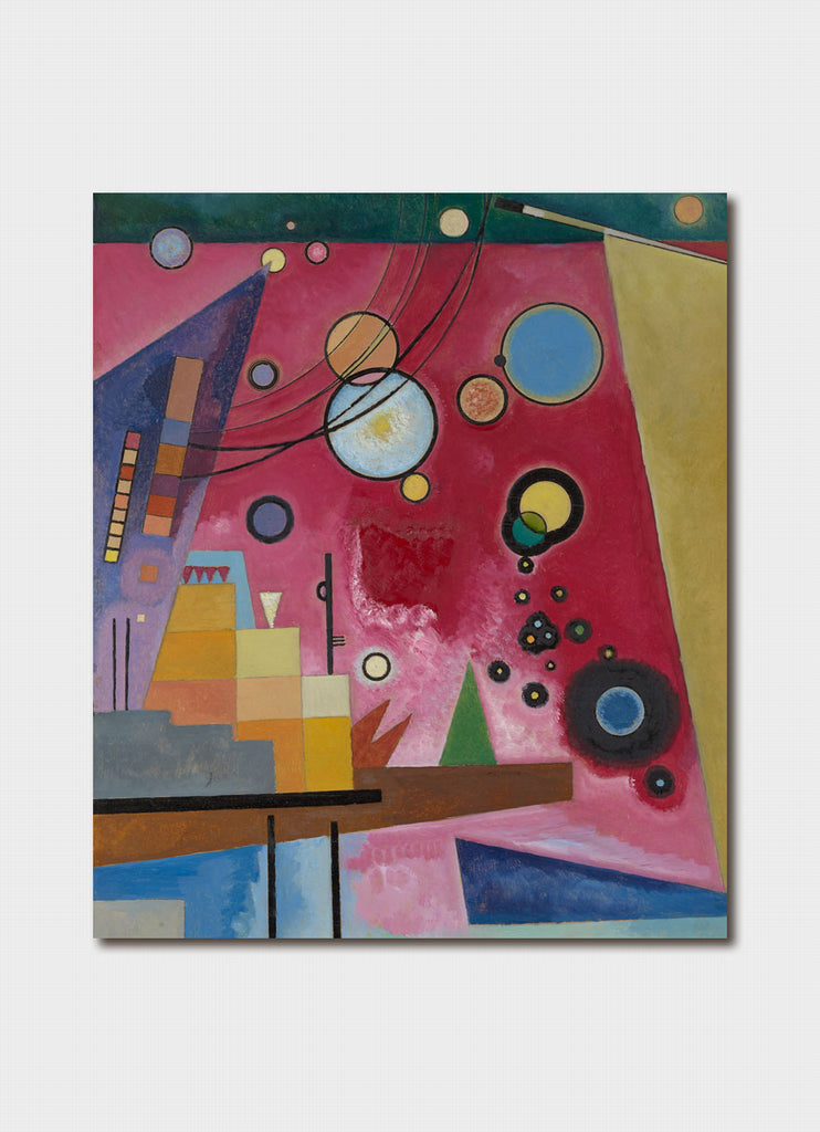 Wassily Kandinsky art card - Heavy Red 1924