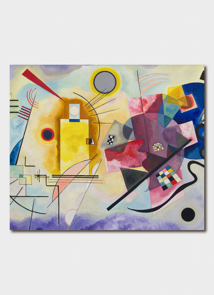 Wassily Kandinsky art card - Jaune Rouge Bleu 1925