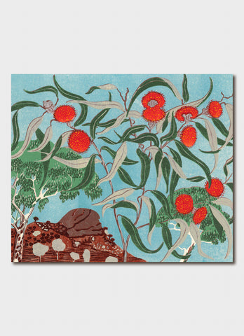 Angela Newberry art card - Flowering Gum