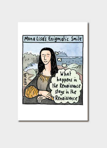 Judy Horacek cartoon card - Mona Lisa
