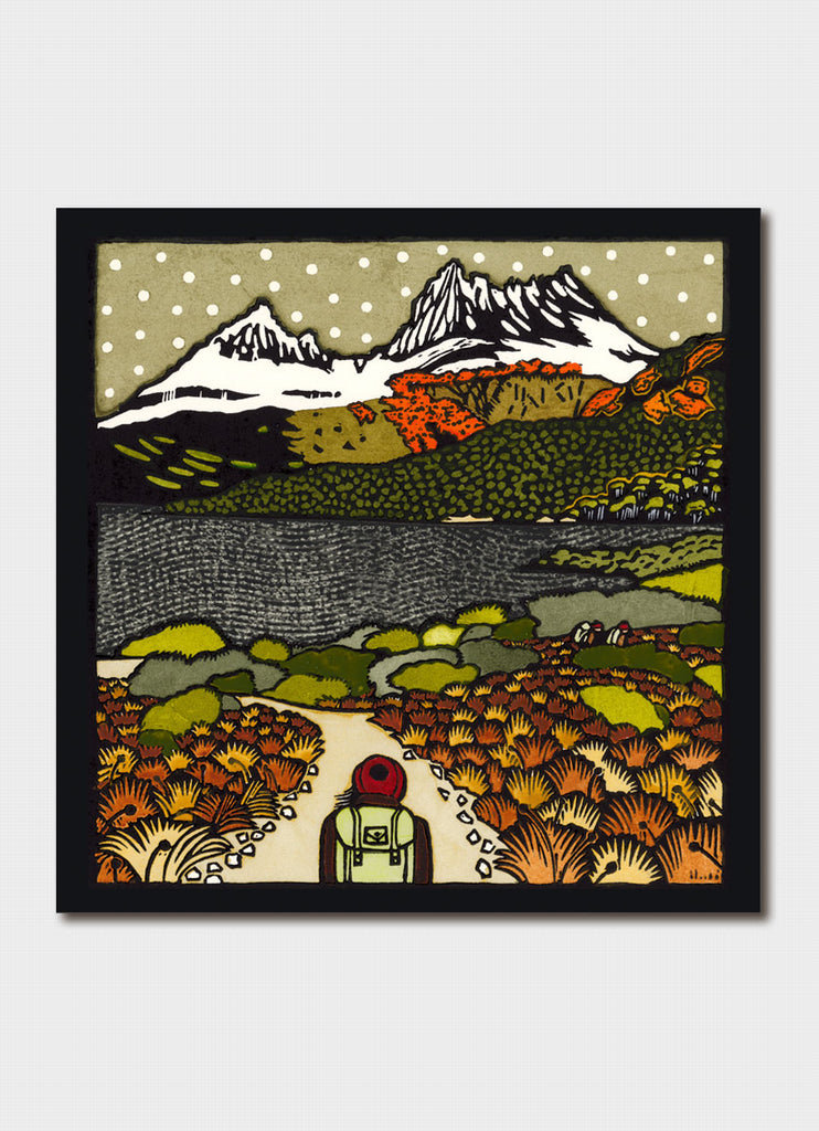 Kit Hiller art card - Cradle Mountain