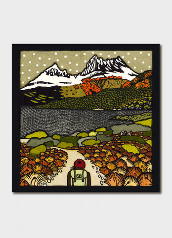 Kit Hiller art card - Cradle Mountain