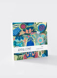 A card pack with Anna Lohe card pack on the front with a colourful design in blues.