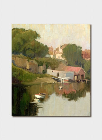 Dorrit Black Art Card - Boatshed, Neutral Bay