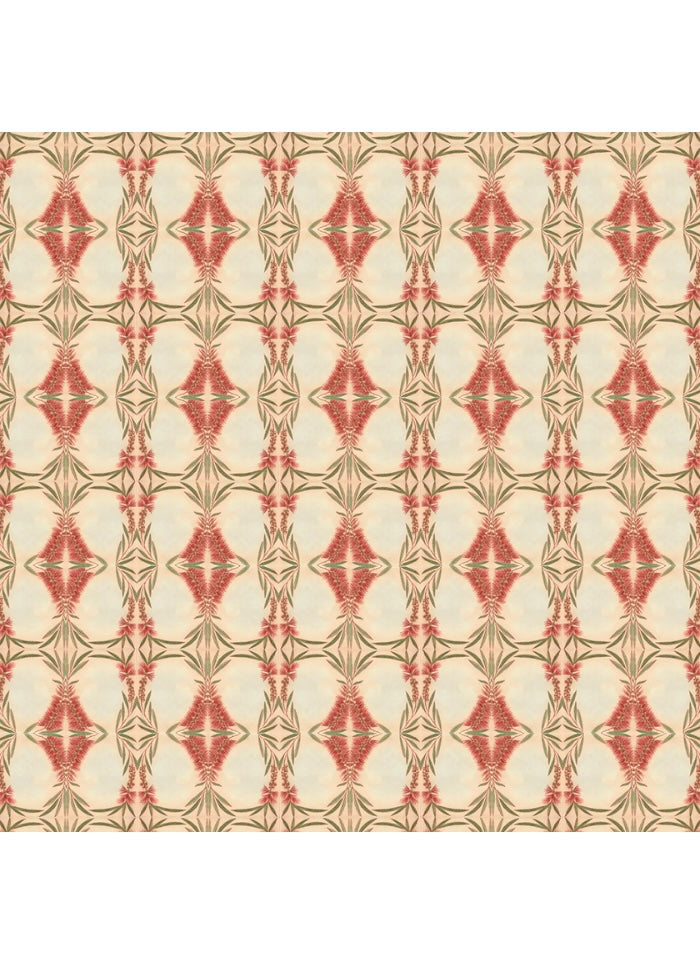 Patterned paper with geometric design on a beige background