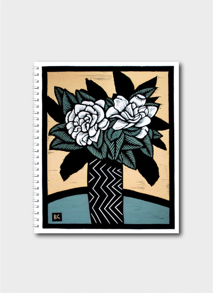 Bruce Goold Small Notebook - Gardenias