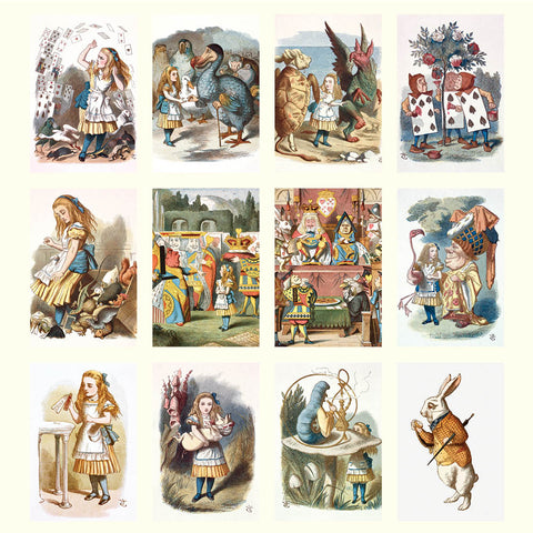 Alice in Wonderland Desk Calendar 2025 - images