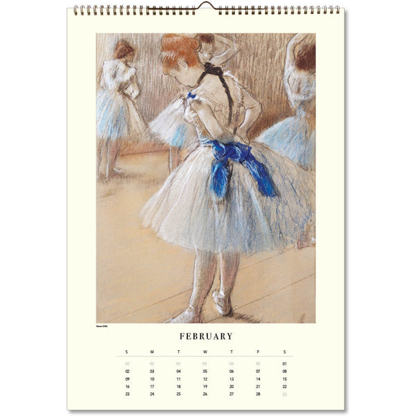 Degas' Dancers Large Wall Calendar 2025 Paper Parrot