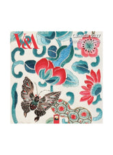 Calendar cover with butterfly and floral design on a white background