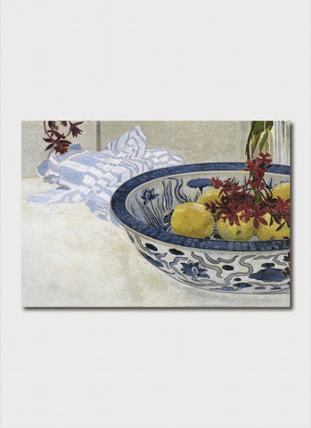Cressida Campbell art card - Bowl