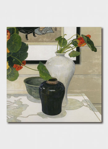 Cressida Campbell art card - Shelf Still Life