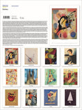 Collection of Bauhaus artworks with text on a white background