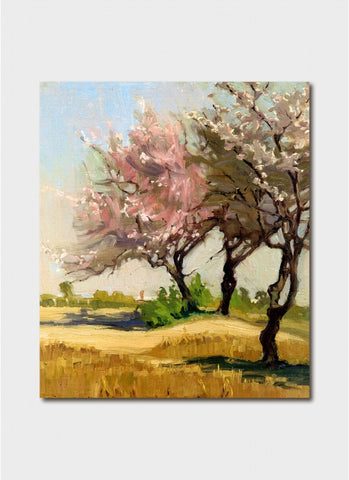 Dorrit Black Art Card - Almond Trees