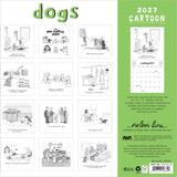 A grid of image of a cartoon for each month of the year.