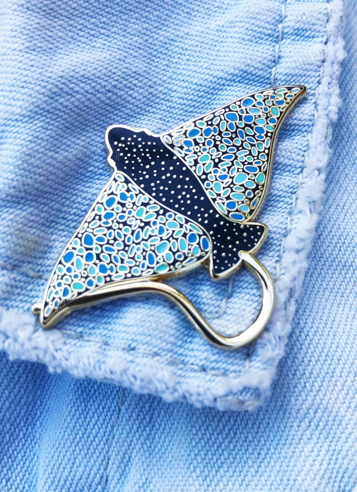Eagle Ray Enamel Pin