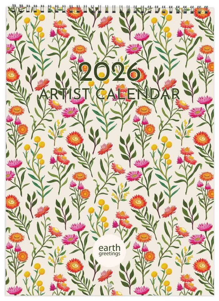 Earth Greetings Artist Calendar 2026
