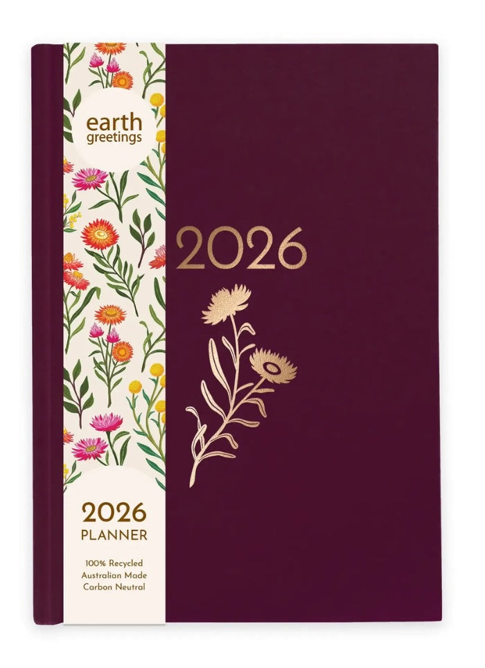 2026 Earth Greetings A5 Planner - Boronia