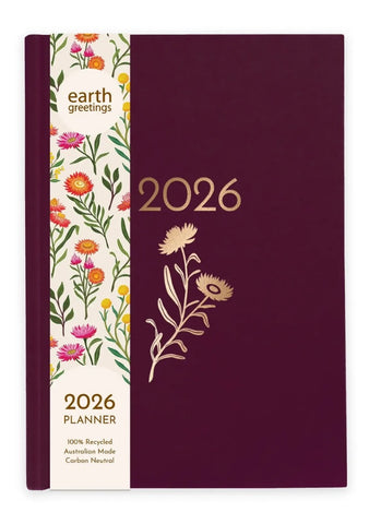 2026 Earth Greetings A5 Planner - Boronia