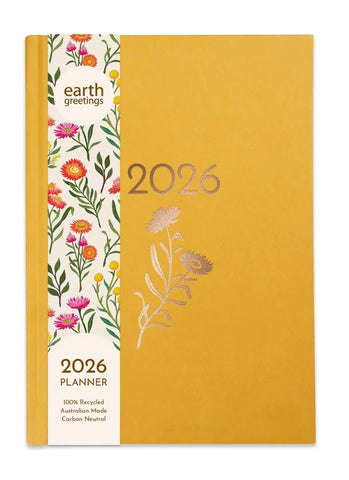 2026 Earth Greetings A5 Planner - Wattle
