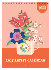 Cover of Earth Greetings 2027 Artist calendar with a still life in oranges on the front.