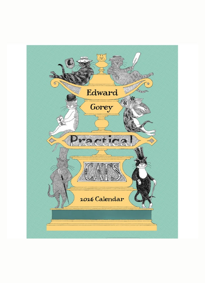 Edward Gorey: Practical Cats 2026 Mini Wall Calendar