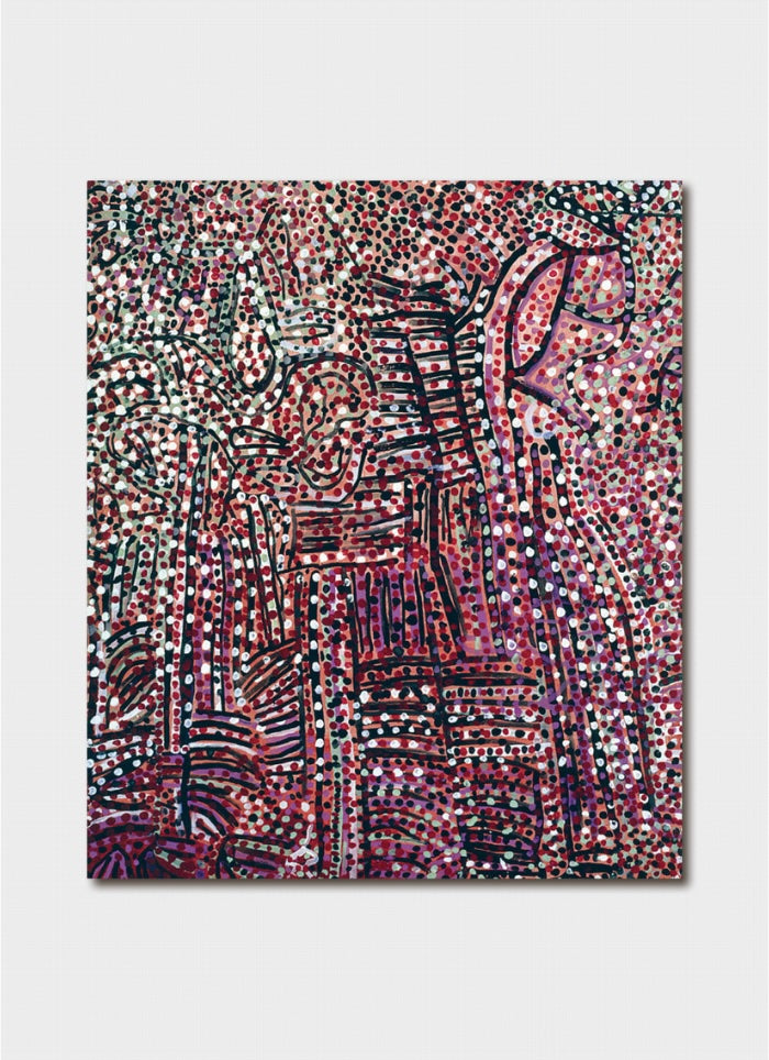 Emily Kame Kngwarreye art card - Wild Orange Dreaming 1988-89