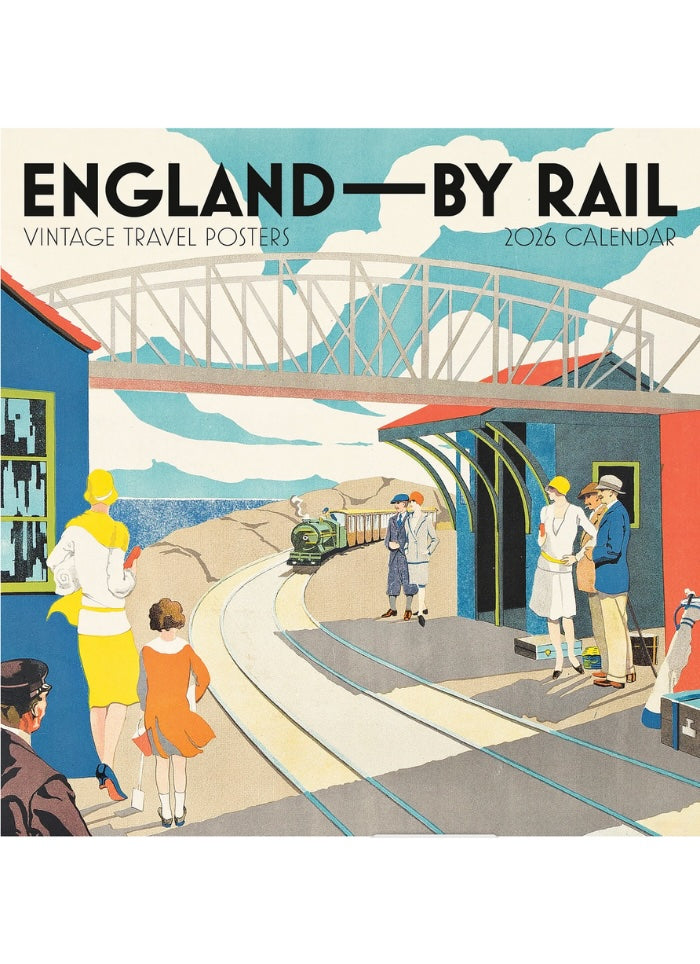 England By Rail: Vintage Travel Posters Wall Calendar 2026