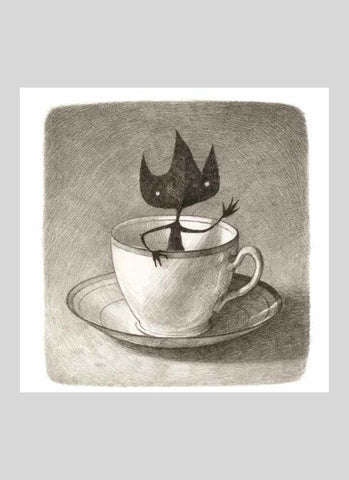 Shaun Tan art card  - Eric in His Teacup