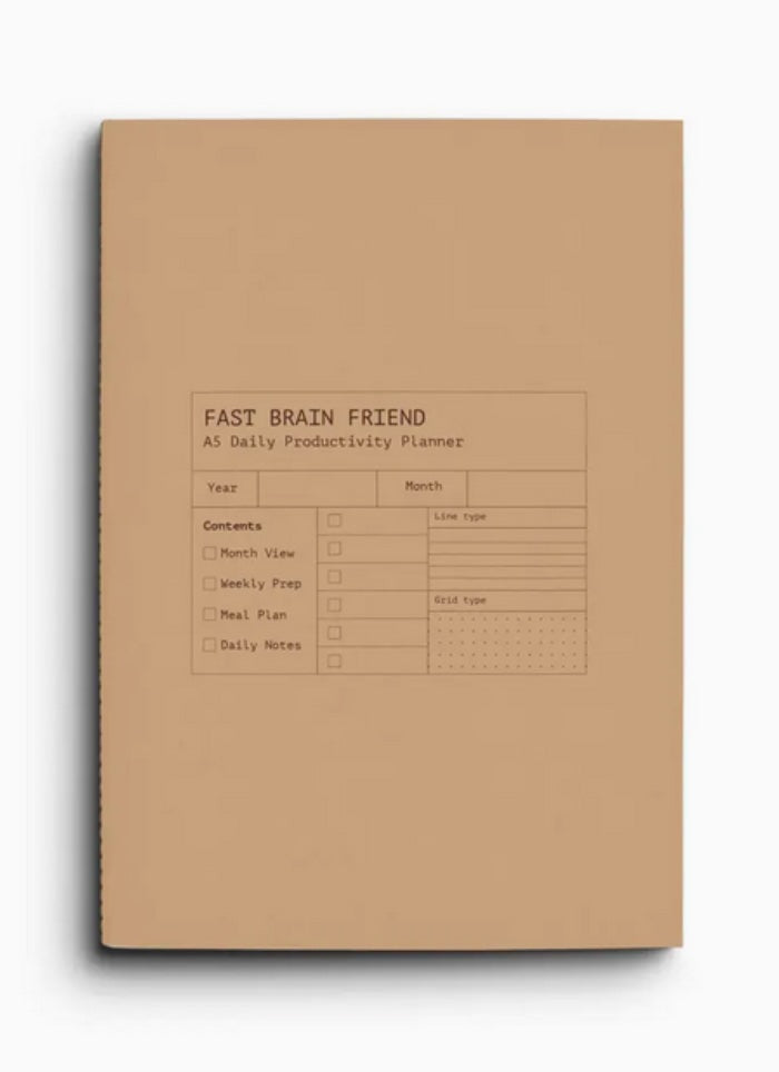 Fast Brain Friend planner from Creators Friend