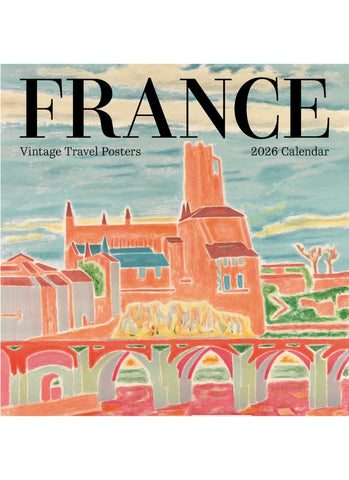 France: Vintage Travel Posters Wall Calendar 2026