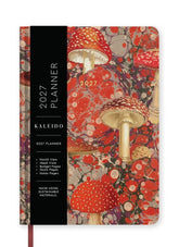 2027 planner with mushroom design on a white background