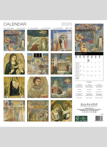 Giotto - The Masterpieces Wall Calendar 2025 – Paper Parrot