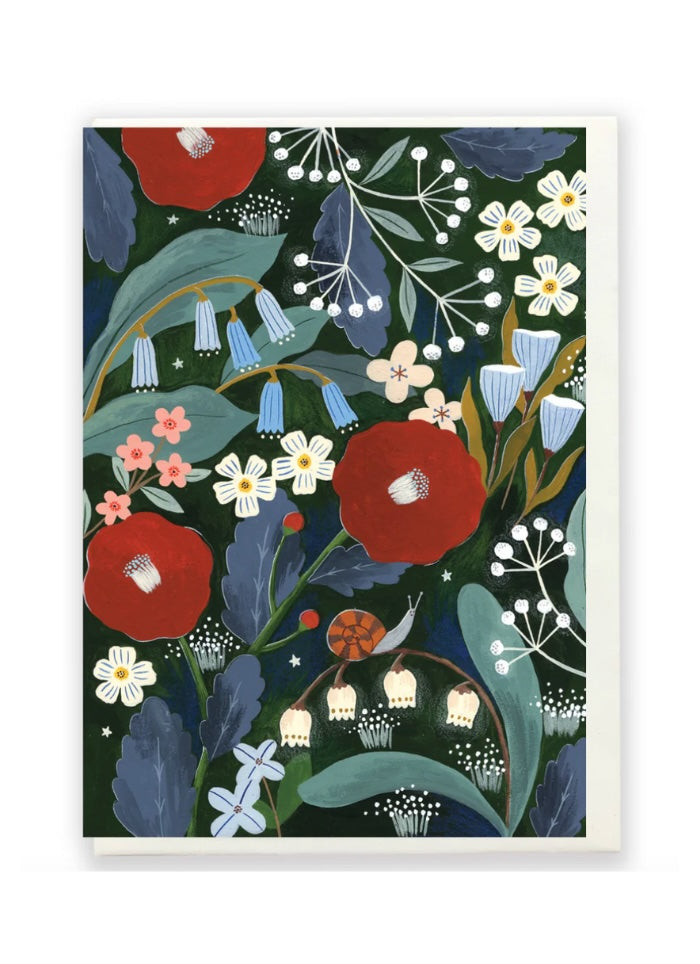Flora Waycott - Glowing Flowers card