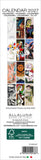 Calendar cover with various artistic illustrations and Allaluna branding