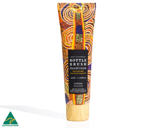 Bottle Brush Handcream & Soap Gift Box (handcream detail)