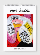 2027 calendar with a Matisse artwork on a white background