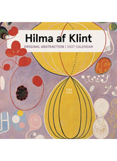 Calendar cover with Hilma af Klint artwork and text 'Original Abstraction 2027 Calendar'