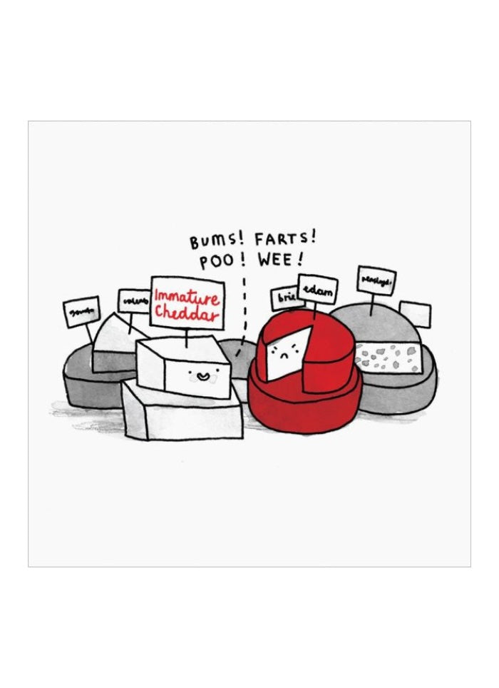 Gemma Correll Card - Immature Cheese